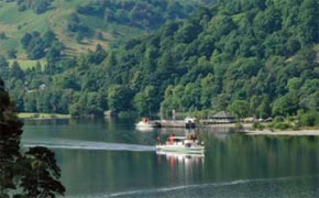 Steamer on Lake Ullswater